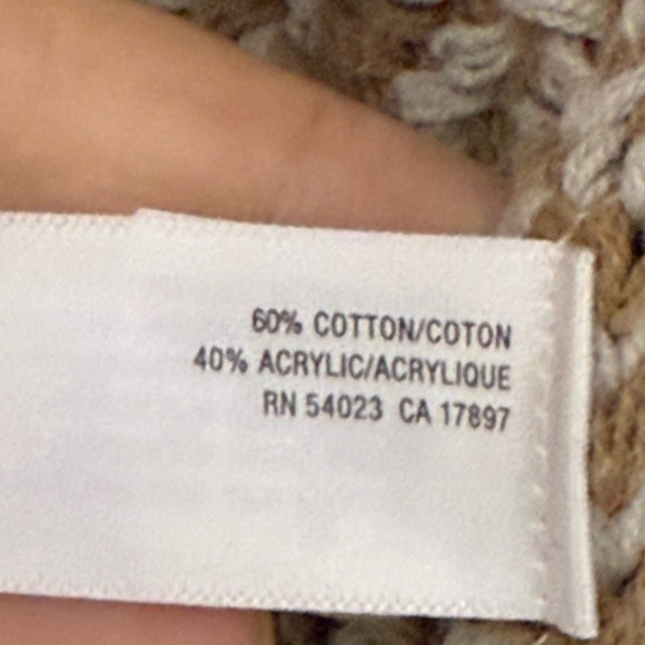 Old Navy Cream and Caramel Open Front Waterfall Cardigan,Aztec Bohemian Print, S - Picture 6 of 7